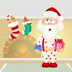 Santa Claus with pajama