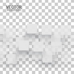Vector white squares. 