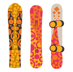 Snowboard sport boards elements