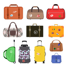 Travel bags vector illustration