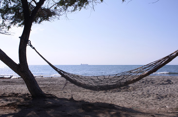 Hammock in the sea