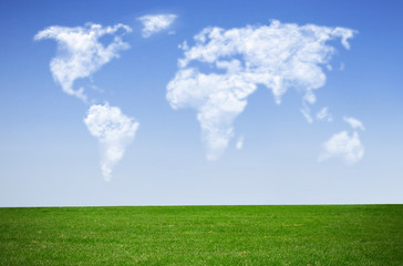Cloud map world