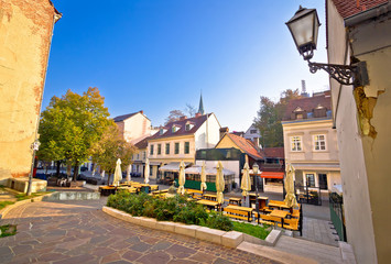 Fototapeta na wymiar Old Tkalciceva street in Zagreb