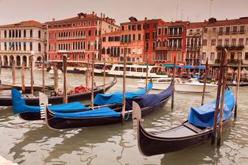 Fototapeta premium Gondeln in Venedig