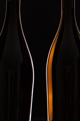 Two different bottles of wine