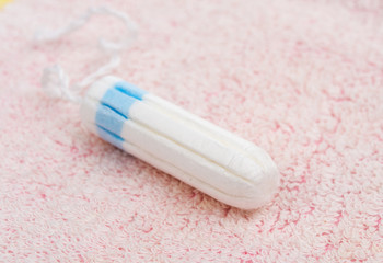 female swab on the towel