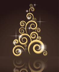 
vector background with Christmas tree








