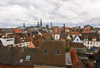 Red rooftops of Gent