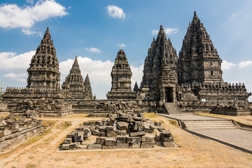 exterior de  complejo prambanan, indonesia