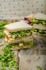 Healthy vegetarian sandwich