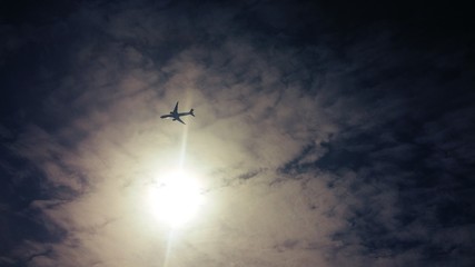 Flying through the clouds