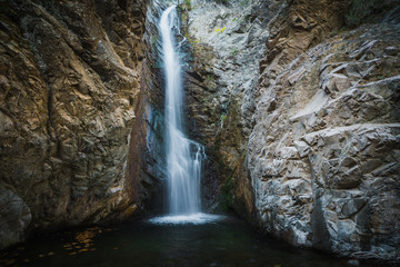 Millomery falls at Troodos mountains. Cyprus