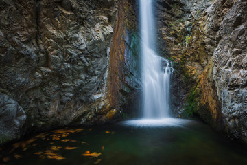 Magic Falls Millomeri with autumn leaves. Cyprus. © alexanderkonsta