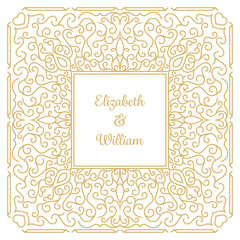 Wedding invitation card template