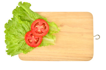 lettuce with tomato