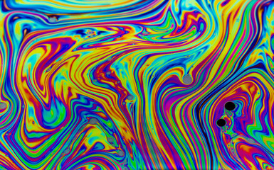 Rainbow colors created by soap, bubble,or oil makes can use for background 