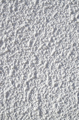 White decorative relief plaster on wall