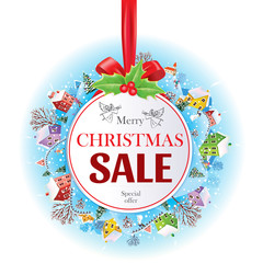 Sale Christmas banner