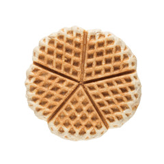 Isolated homemade waffles