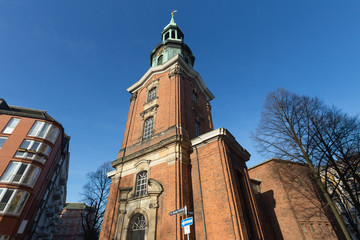 Obraz premium st. georg church hamburg germany