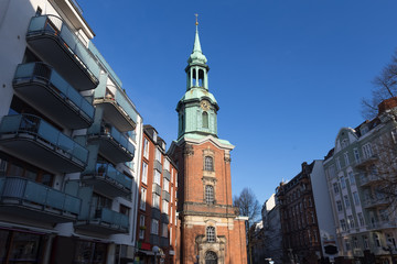 Obraz premium st. georg church hamburg germany