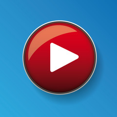 Play button icon. Vector illustration