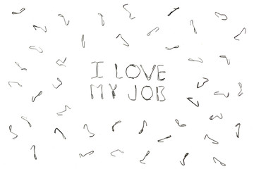 Fototapeta premium I love my job.