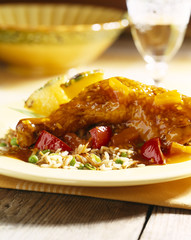 Pineapple Chicken with rice