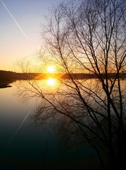 Sonnenuntergang am See