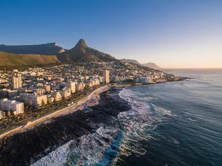 Photo sur Plexiglas Montagne de la Table Sunset in Cape Town