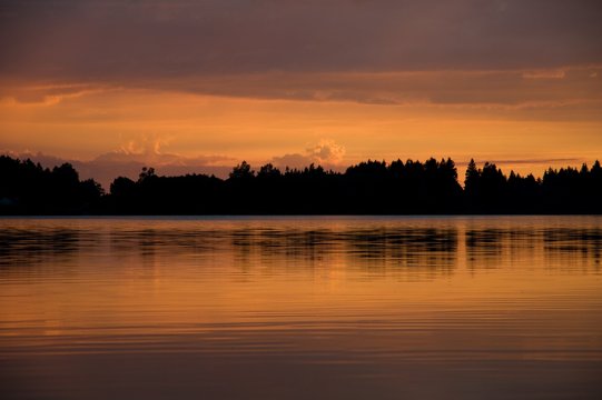 Pond Osika in southern Bohemia, Czech republic