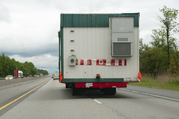 Wide Load Transport on Trans Canadian Highway