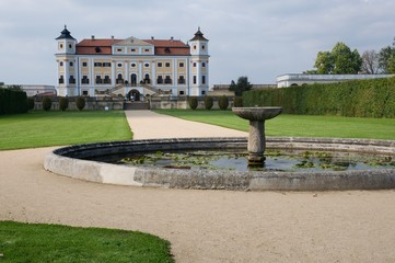 Baroque castle Milotice in Southern Moravia, Czech republic