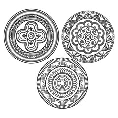 Decorative Ornament Part 3 with vintage style and variation
