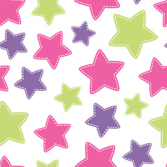 Childish Christmas seamless pattern with Christmas trees 