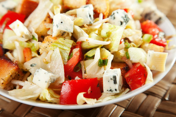 Blue cheese and tomatos salad