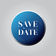 Save the Date button vector