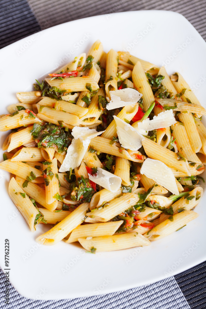 Canvas Prints penne with herbs