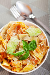 Parpadele with zucchini