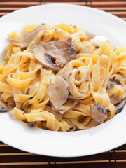 Tagliatelle with mushrooms