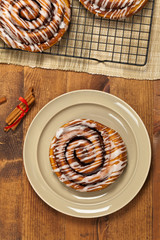 Cinnamon Rolls. Selective focus.