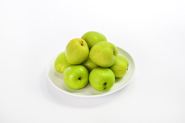 Monkey apple on white background