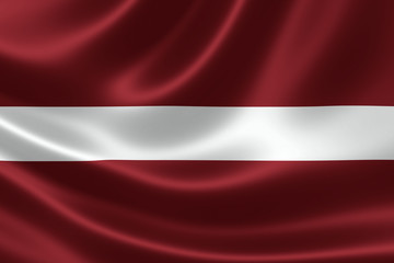 Republic of Latvia's National Flag - obrazy, fototapety, plakaty