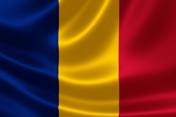 Obraz premium Romania's National Flag
