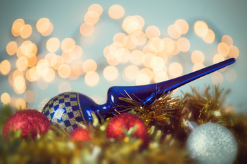 Vintage style christmas tree tip