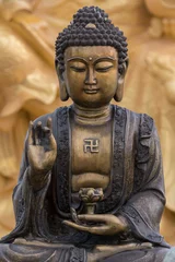 Crédence de cuisine en verre imprimé Bouddha Image de bouddha de statue de Bouddha utilisée comme amulettes de religion de bouddhisme