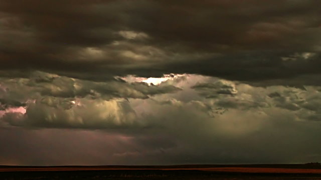 Intense Lightning Storm time lapse.