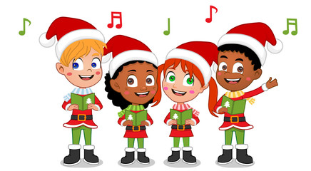 kids caroling