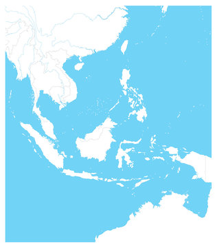 Southeast Asia Outline Map