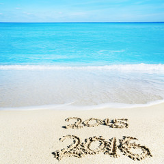 Celebrating 2016 on a tropical beach